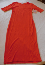 LuLaRoe Women&#39;s Ladies Short Sleeve Dress Size XXS xxsmall  Julia Redish Orange - £11.26 GBP