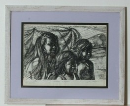 &quot;Children of Hawaii&quot; by Anthony Sidoni Pen &amp; Ink Study for Oil Painting - £1,228.36 GBP