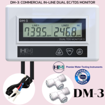 HM Digital DM-3: Commercial In-Line Dual TDS Monitor - £55.52 GBP