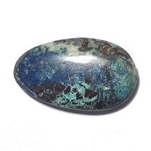 13.69 Carats TCW 100% Natural Beautiful Azurite Fancy Cabochon Gem by DVG - £14.65 GBP