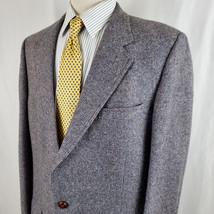 Vintage Doncaster Multicolor Weave Wool Sport Coat Jacket 44L Two Button... - £25.43 GBP