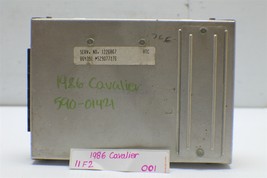 1985-1986 Chevrolet Cavalier Engine Control Unit ECU 1226867 Module 01 11F2 - $18.69