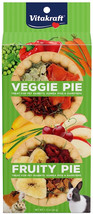 Vitakraft Veggie and Fruity Pie Treat for Rabbits, Guinea Pigs, and Hamsters 2 c - £12.27 GBP