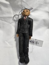 Barack Obama Ornament Hand Made Wool Felt Silk Road Bazaar - $28.71