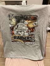 Vintage Real Men Wear Black Raiders Size L - £39.78 GBP