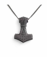 Men&#39;s Necklace Sterling Silver Thor&#39;s Hammer 22 Inch - $4,023.07 MXN