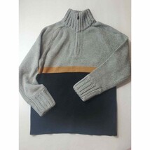 New vtg stock j crew zip Turtleneck pull over sweater size xs kids boy c... - £25.17 GBP