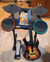 Guitar Hero Nintendo Wii World Tour Drum Set 95521.805 + 95455.805 Guitar - $301.83 CAD