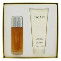Calvin Klein Escape Perfume 3.4 Oz Eau De Parfum Spray 2 Pcs Gift Set - $190.89