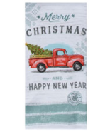 Kaydee designs kitchen towel dual purpose terry Merry Christmas truck H6240 - $167.88 MXN