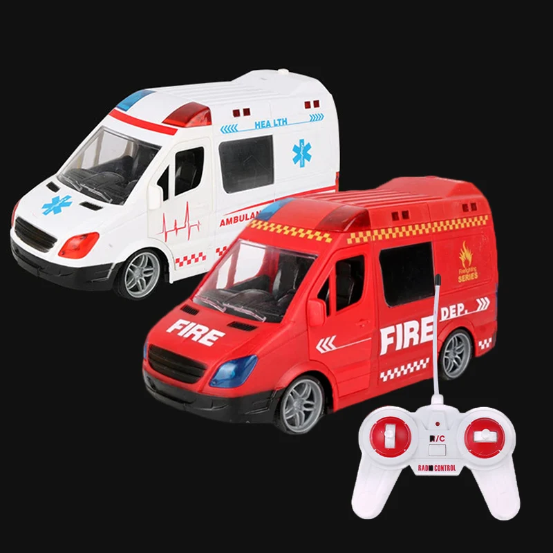 1: 20 4CH RC Ambulance Toy Car City Simulation Light Music Fire Truck Re... - £26.29 GBP+