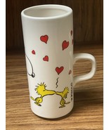 Vintage Snoopy Woodstock Peanuts Love Is What Its All About Tall Mug Whi... - £13.18 GBP