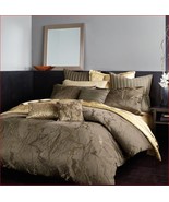 Donna Karan Sanctuary 3P Full queen duvet cover Shams Set Mink Bronze NIP - $3,103.94 MXN