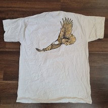 Vintage White Winston Tobacco Gold Eagle Pocket Single Stitch T-shirt Mens Sz XL - £19.89 GBP