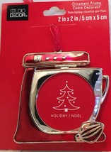 Christmas Tree Ornament Cooking Baking Chef Photo Picture Frame Mixer Co... - $9.74