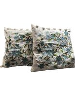 Embroidered Blue Cherry Blossom Square Pillow Sham Cases 18"x18" Button ... - $607.00 MXN Embroidered Blue Cherry Blossom Square Pillow Sham Cases 18"x18" Button ... - $607.00 MXN