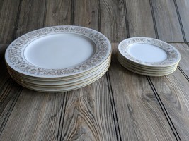 5 Set NORITAKE RAPHAEL 6679 Pattern 10.5&quot; Dinner Plates &amp; 6.5&quot; Dessert P... - $39.18