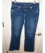Wrangler Jeans Womens 7x30 Bootcut  Blue Denim Stretch  Embroidered W32 ... - $36.39 CAD