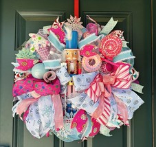 Candyland Wreath, nutcracker wreath, candyland decor Decor, nutcracker d... - $237.59