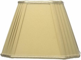 Royal Designs Rectangle Empire w Pleated Cut Corners Designer Lampshade w Stagge - £51.34 GBP+