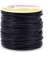 Mandala Crafts Round Cowhide Genuine Black Leather Cord for Jewelry Making  - $32.17
