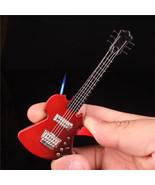 Guitar Shape Butane Lighter, Windproof Jet Flame Smoking EDC (Without Fuel) - $22.07 CAD