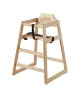 Wooden High Chair for Babies &amp; Toddlers, Double Solid Wood Feeding Chair... - $94.50 CAD