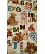 FABRIC NEW Boyd Bears Quilt Panel Alphabet Blocks &amp; Boyd Bears $9.95 - $182.52 MXN