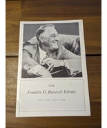 The Franklin D Roosevelt Library Hyde Park New York Pamphlet - $263.43 MXN