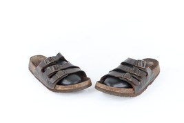 Vintage Birkenstock Womens Size 7 Distressed Leather Buckle Strap Sandals AS IS - £31.60 GBP