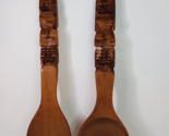 Carved Wood Fork &amp; Spoon Wall Decor 22.5&quot; Wood Tiki Totem Vintage Philip... - £17.17 GBP