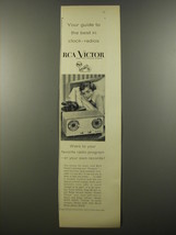 1954 RCA Victor Clock-Radio Ad - Your guide to the best in clock-radios - £14.77 GBP