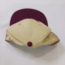 New Era 9FIFTY University Of Kansas Men's Tan/Red Snapback Baseball Cap Hat image 13