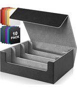 1800 Card Storage Box for Trading Cards PU Leather Card Deck Case Magnet... - £61.91 GBP