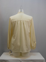Charter Club Ladies Womens Button-Down Shirt Long-Sleeve Ivory Size 16W - £19.80 GBP