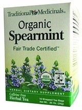 NEW Traditional Medicinals Tea Spearmint Fair Trade Organic 16 Count .85 oz - $10.54
