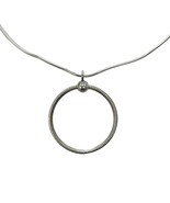 Pandora &quot;moments charm holder&quot; Women&#39;s Necklace .925 Silver 411756 - £79.12 GBP
