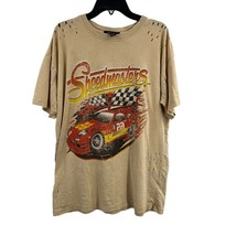 Distressed Speedmasters Car Racing Tee Size Small Oversized - $15.45