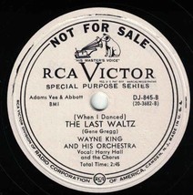 Wayne King w/ Nancy Evans &amp; Harry Hall 78 Forever With You / The Last Waltz SH2A - £5.41 GBP