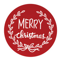 Cut Metal Merry Christmas Plaque 20&quot;D - $1,157.16 MXN