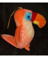 11” Vintage 1983 ACME Tropical Toucan Parrot Bird Plush Orange Rare Colo... - £11.63 GBP
