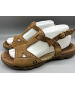 BORN Womens Sandals Sz 9 Brown Leather Slingback Comfort Casual Summer - $324.25 MXN