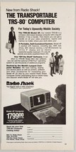 1984 Print Ad Radio Shack Transportable TRS-80 Computers Model 4P Fort Worth,TX - £13.03 GBP