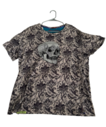 Robert Graham Skull Graphic T-Shirt Men&#39;s 2XL Paisley Print 100% Cotton ... - $804.04 MXN