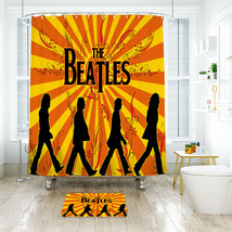 The Beatles 01 Shower Curtain Bath Mat Bathroom Waterproof Decorative - £18.37 GBP+