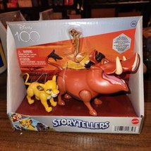 Disney Lion King Storytellers Figure Set - 3pk Disney 100, Simba, Poomba &amp; Timon - £12.30 GBP