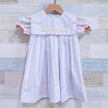 Lullaby Set Vintage Duck Dress Easter White Scalloped Collar Toddler Gir... - £37.94 GBP