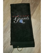 New York Giants Embroidered Golf Sport Towel 16x26 Black - $21.78 CAD
