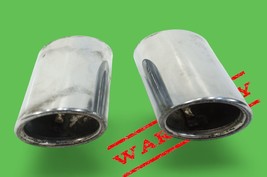 2011-2016 bmw f10 535i left right exhaust tail pipe tips muffler pair chrome - £34.41 GBP