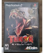 Turok: Evolution Playstation 2, 2002 PS2 No Manual Dinosaur Mature 1-2 P... - £9.60 GBP